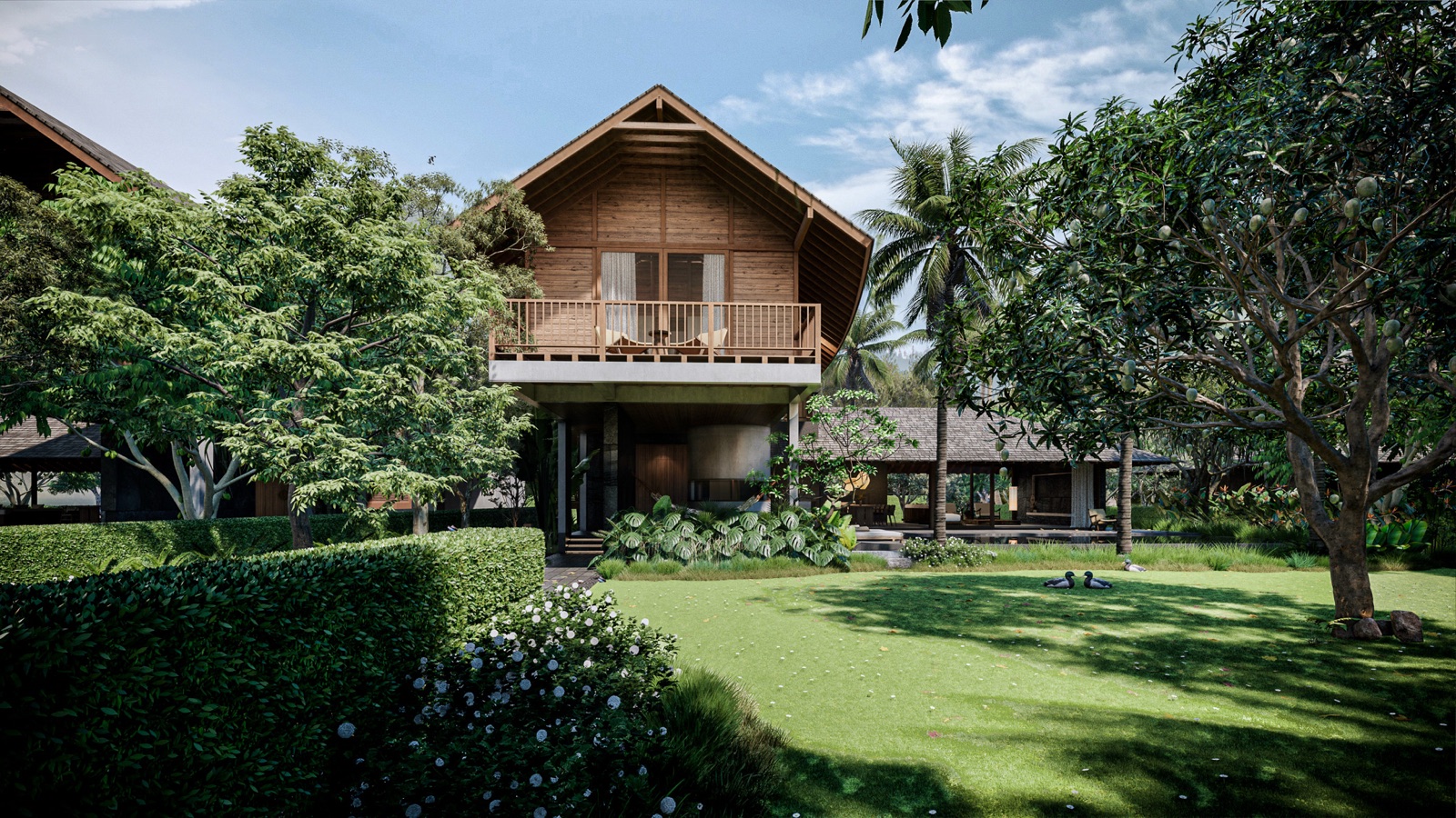 Phân Tích Mặt Bằng Sân Vườn > 700m² & Hồ Bơi Khoáng Muối Điền Trang Sunrise 1