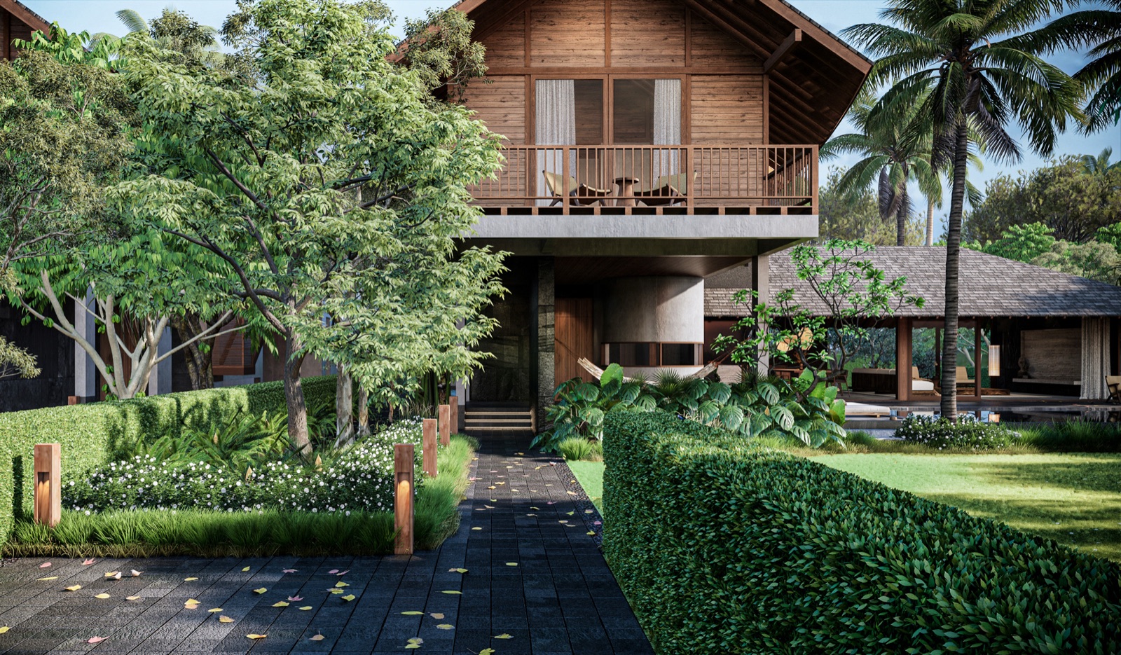 Phân Tích Mặt Bằng Sân Vườn > 700m² & Hồ Bơi Khoáng Muối Điền Trang Sunrise 1